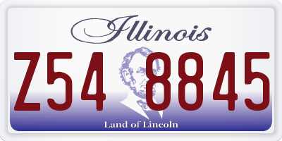 IL license plate Z548845