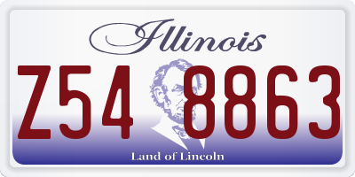 IL license plate Z548863