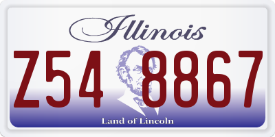 IL license plate Z548867
