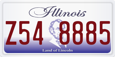 IL license plate Z548885