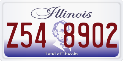 IL license plate Z548902