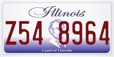 IL license plate Z548964