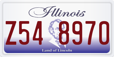 IL license plate Z548970
