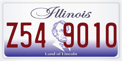 IL license plate Z549010