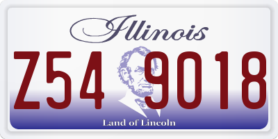 IL license plate Z549018