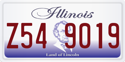 IL license plate Z549019
