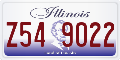 IL license plate Z549022