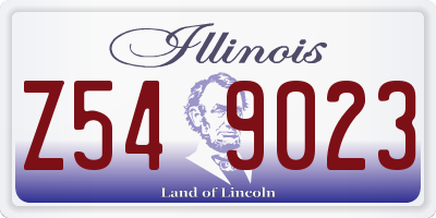 IL license plate Z549023