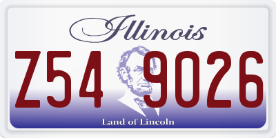 IL license plate Z549026