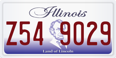 IL license plate Z549029
