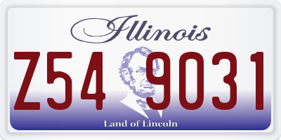 IL license plate Z549031
