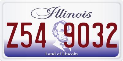 IL license plate Z549032