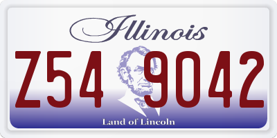 IL license plate Z549042