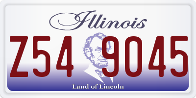 IL license plate Z549045