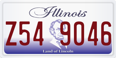 IL license plate Z549046