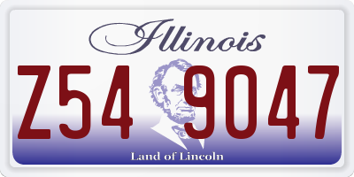 IL license plate Z549047