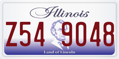 IL license plate Z549048