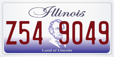 IL license plate Z549049