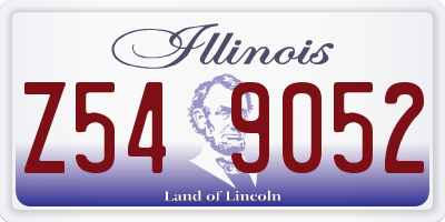 IL license plate Z549052