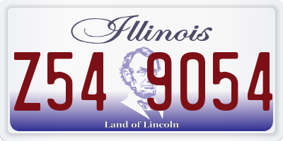 IL license plate Z549054