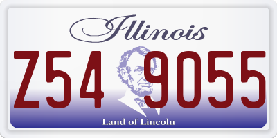 IL license plate Z549055