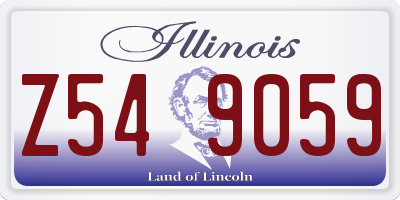 IL license plate Z549059