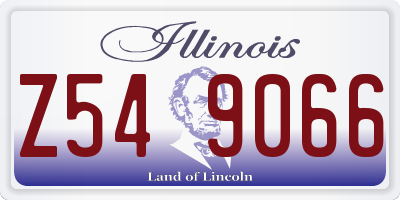 IL license plate Z549066