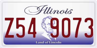 IL license plate Z549073