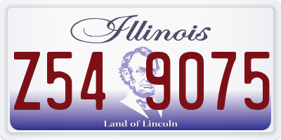 IL license plate Z549075