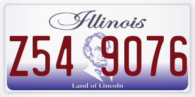 IL license plate Z549076