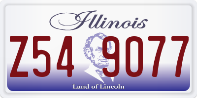 IL license plate Z549077