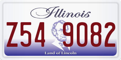 IL license plate Z549082
