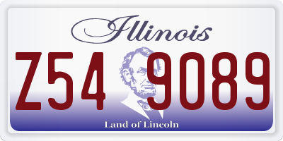 IL license plate Z549089