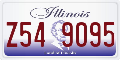 IL license plate Z549095
