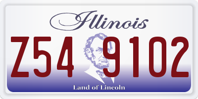 IL license plate Z549102