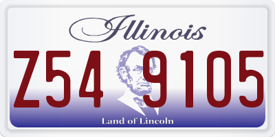 IL license plate Z549105