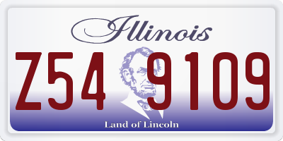 IL license plate Z549109