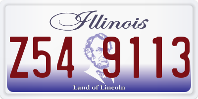 IL license plate Z549113
