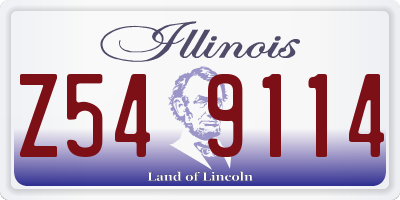 IL license plate Z549114