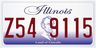 IL license plate Z549115