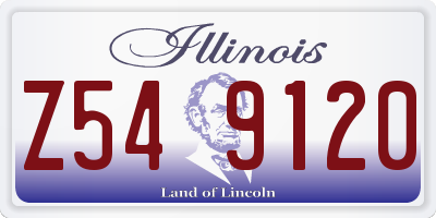 IL license plate Z549120