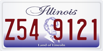 IL license plate Z549121