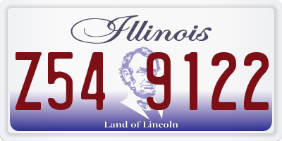 IL license plate Z549122