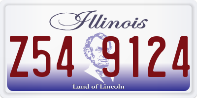 IL license plate Z549124