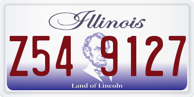 IL license plate Z549127