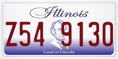 IL license plate Z549130