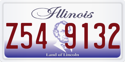 IL license plate Z549132