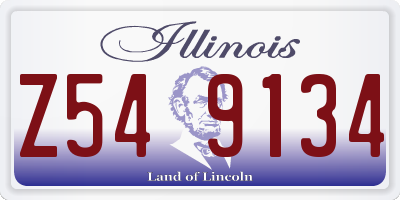 IL license plate Z549134