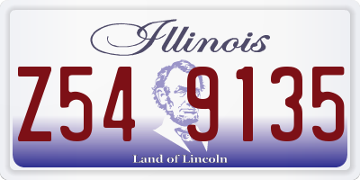 IL license plate Z549135