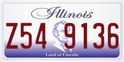 IL license plate Z549136